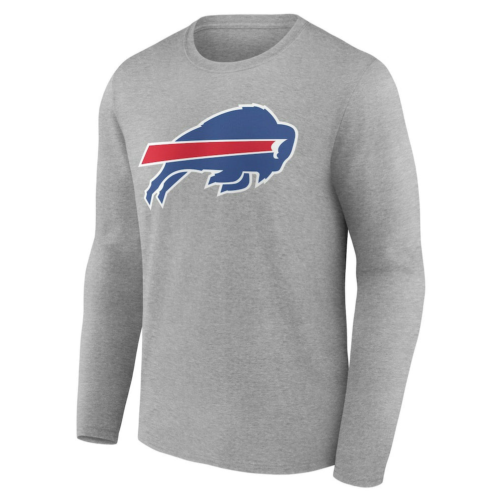 Buffalo Bills Team Authentic Personalized Name & Number Long Sleeve T-Shirt - Gray outlet