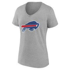 Buffalo Bills Women's Team Authentic Personalized Name & Number V-Neck T-Shirt - Gray sale