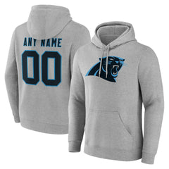 Carolina Panthers Team Authentic Personalized Name & Number Hoodie - Gray cheap