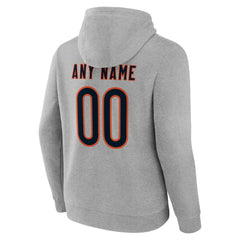 Chicago Bears Team Authentic Personalized Name & Number Hoodie - Gray discount