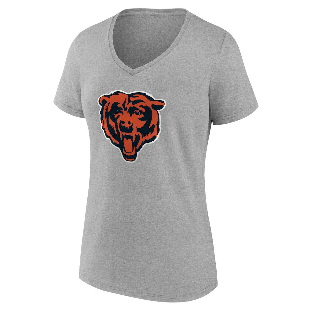 Chicago Bears Women's Team Authentic Personalized Name & Number V-Neck T-Shirt - Gray cheap