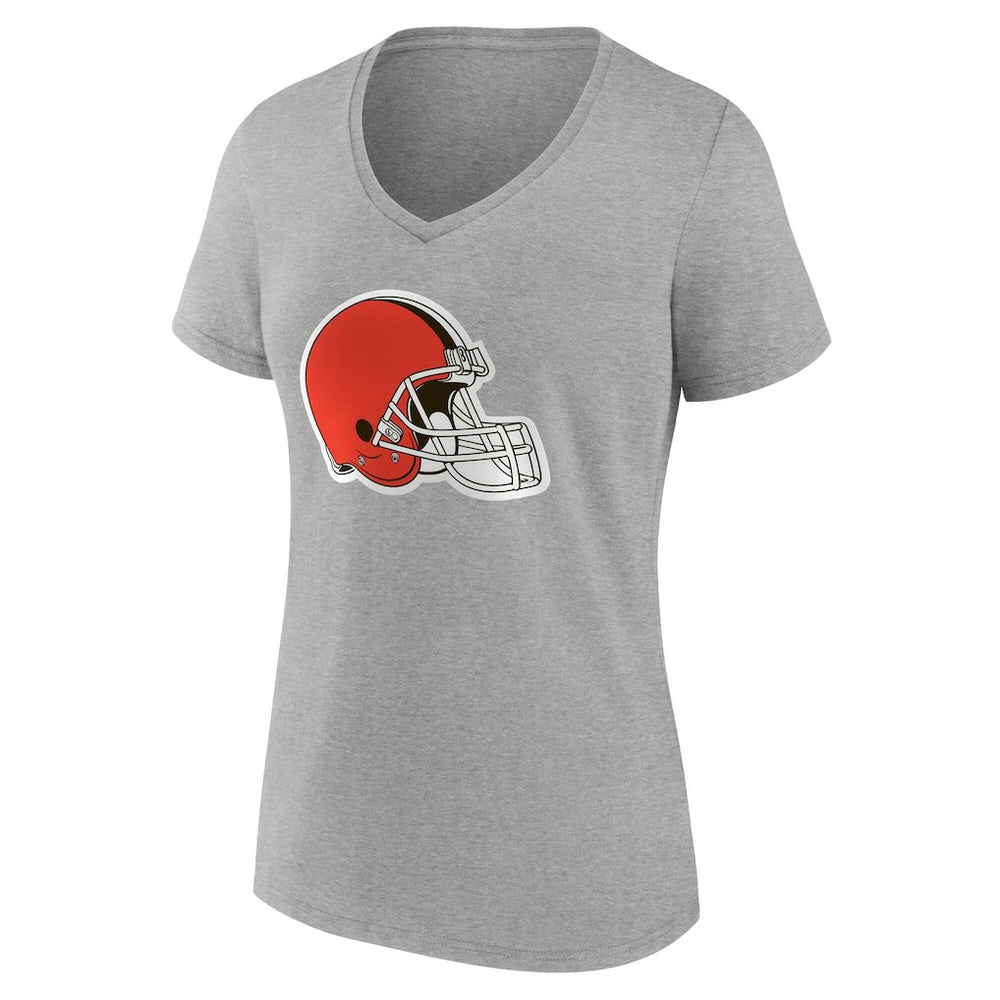 Cleveland Browns Women's Team Authentic Personalized Name & Number V-Neck T-Shirt - Gray outlet