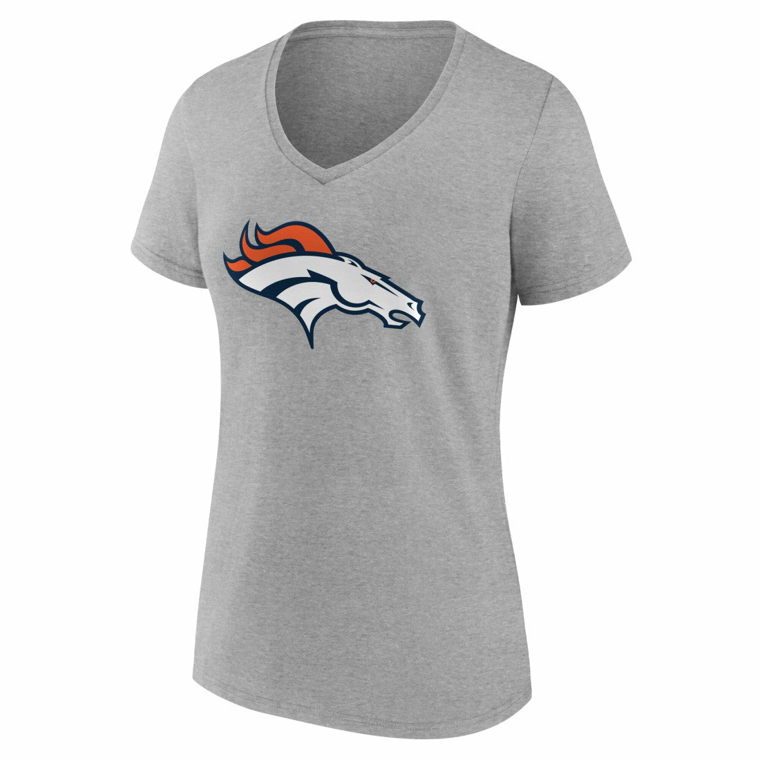 Denver Broncos Women's Team Authentic Personalized Name & Number V-Neck T-Shirt - Gray outlet