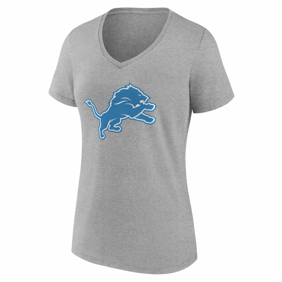 Detroit Lions Women's Team Authentic Personalized Name & Number V-Neck T-Shirt - Gray online