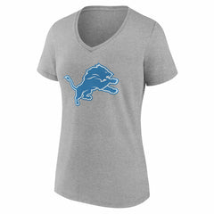Detroit Lions Women's Team Authentic Personalized Name & Number V-Neck T-Shirt - Gray online
