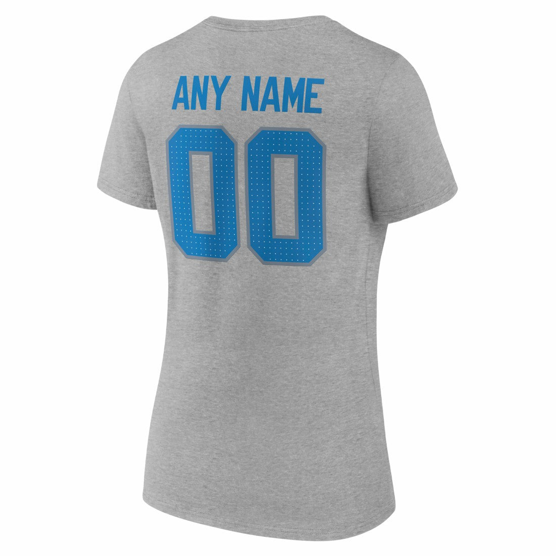 Detroit Lions Women's Team Authentic Personalized Name & Number V-Neck T-Shirt - Gray online