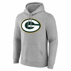 Green Bay Packers Team Authentic Personalized Name & Number Hoodie - Gray cheap