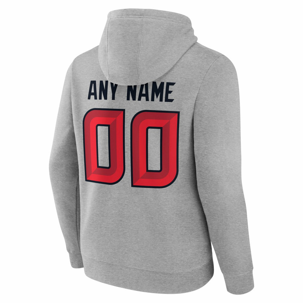 Houston Texans Team Authentic Personalized Name & Number Hoodie - Gray discount