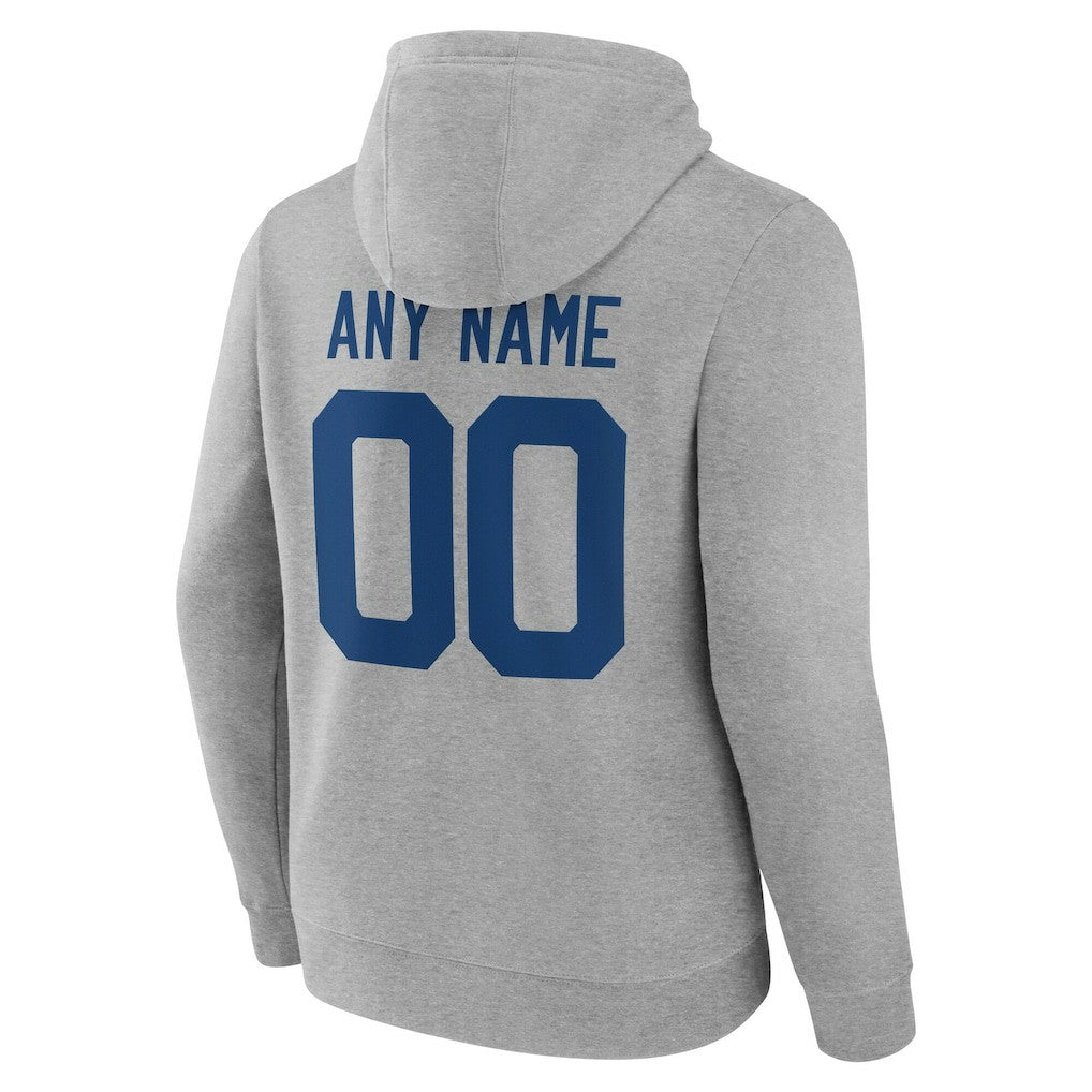Indianapolis Colts Team Authentic Personalized Name & Number Hoodie - Gray cheap