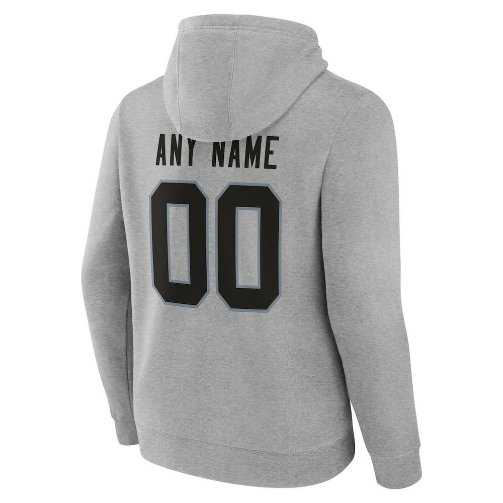 Las Vegas Raiders Team Authentic Personalized Name & Number Hoodie - Gray cheap