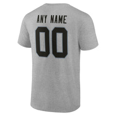 Las Vegas Raiders Team Authentic Personalized Name & Number T-Shirt - Gray outlet