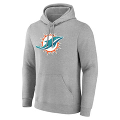 Miami Dolphins Team Authentic Personalized Name & Number Hoodie - Gray for sale