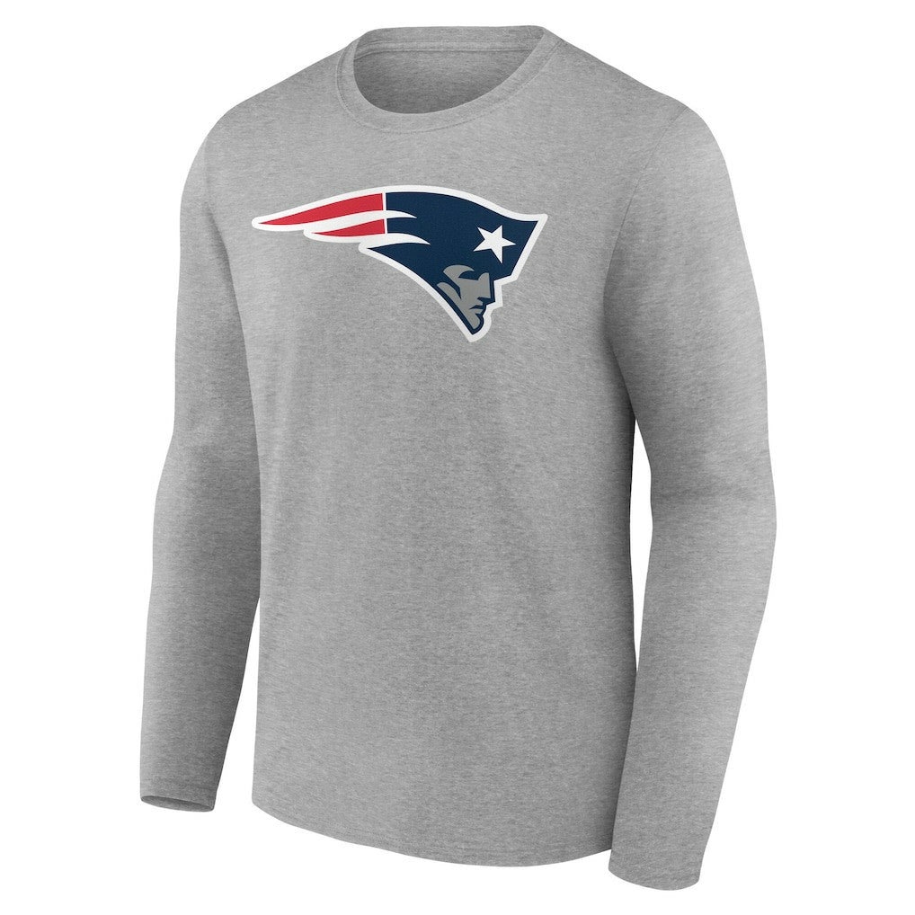 New England Patriots Team Authentic Personalized Name & Number Long Sleeve T-Shirt - Gray online