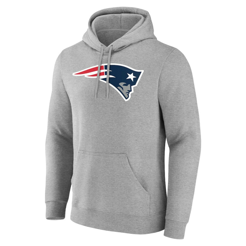 New England Patriots Team Authentic Personalized Name & Number Hoodie - Gray outlet