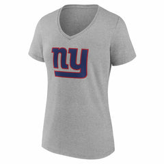 New York Giants Women's Team Authentic Personalized Name & Number V-Neck T-Shirt - Gray for sale