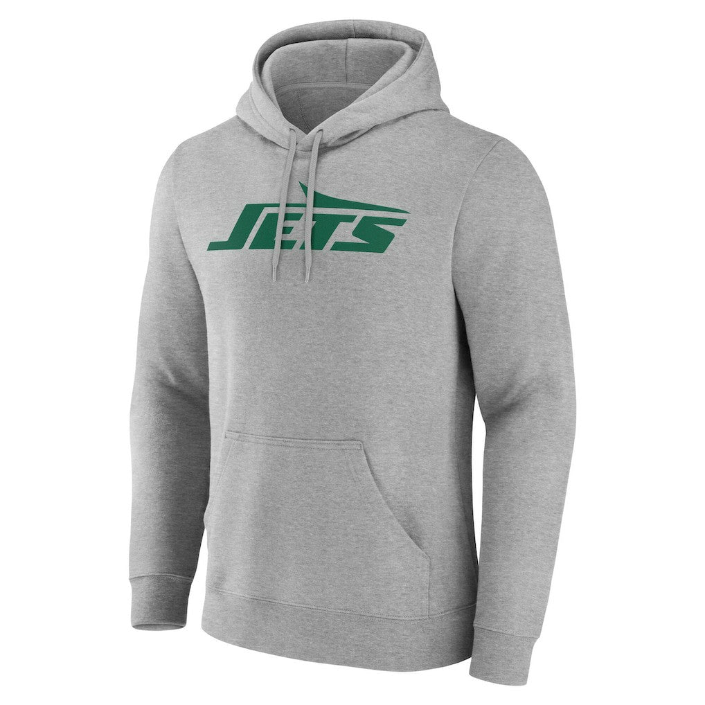 New York Jets Team Authentic Personalized Name & Number Hoodie - Gray for sale
