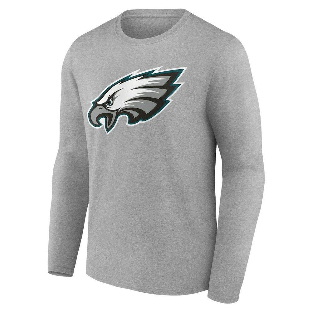 Philadelphia Eagles Team Authentic Personalized Name & Number Long Sleeve T-Shirt - Gray on sale