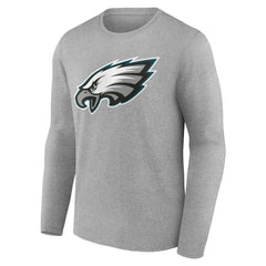Philadelphia Eagles Team Authentic Personalized Name & Number Long Sleeve T-Shirt - Gray on sale