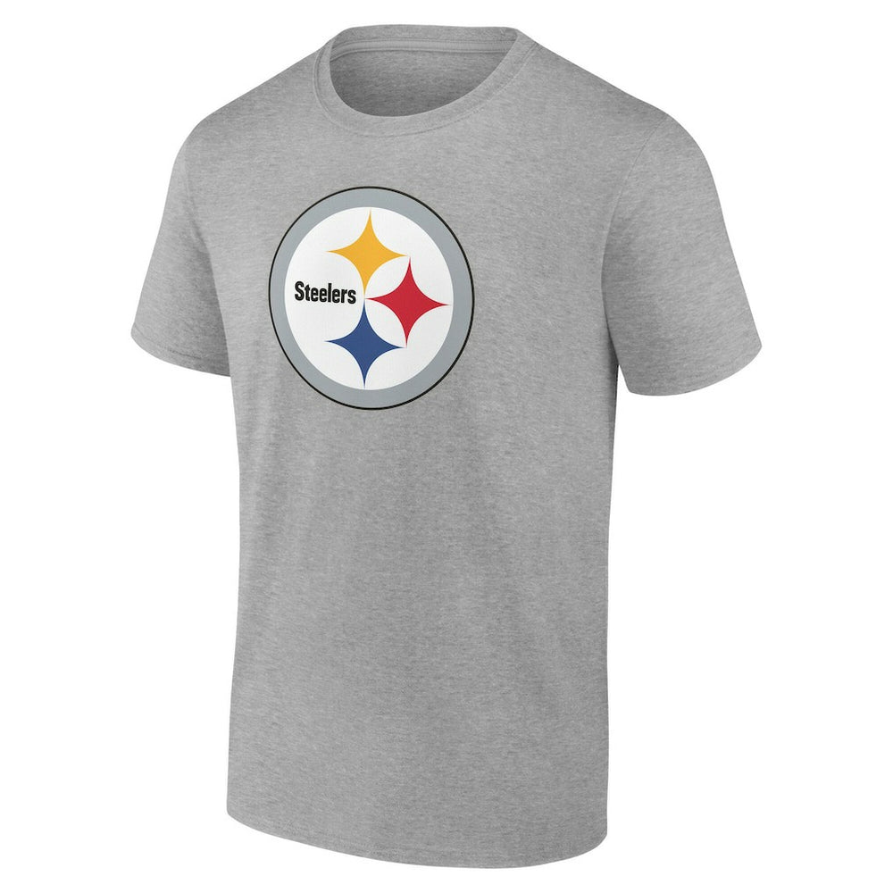 Pittsburgh Steelers Team Authentic Personalized Name & Number T-Shirt - Gray discount