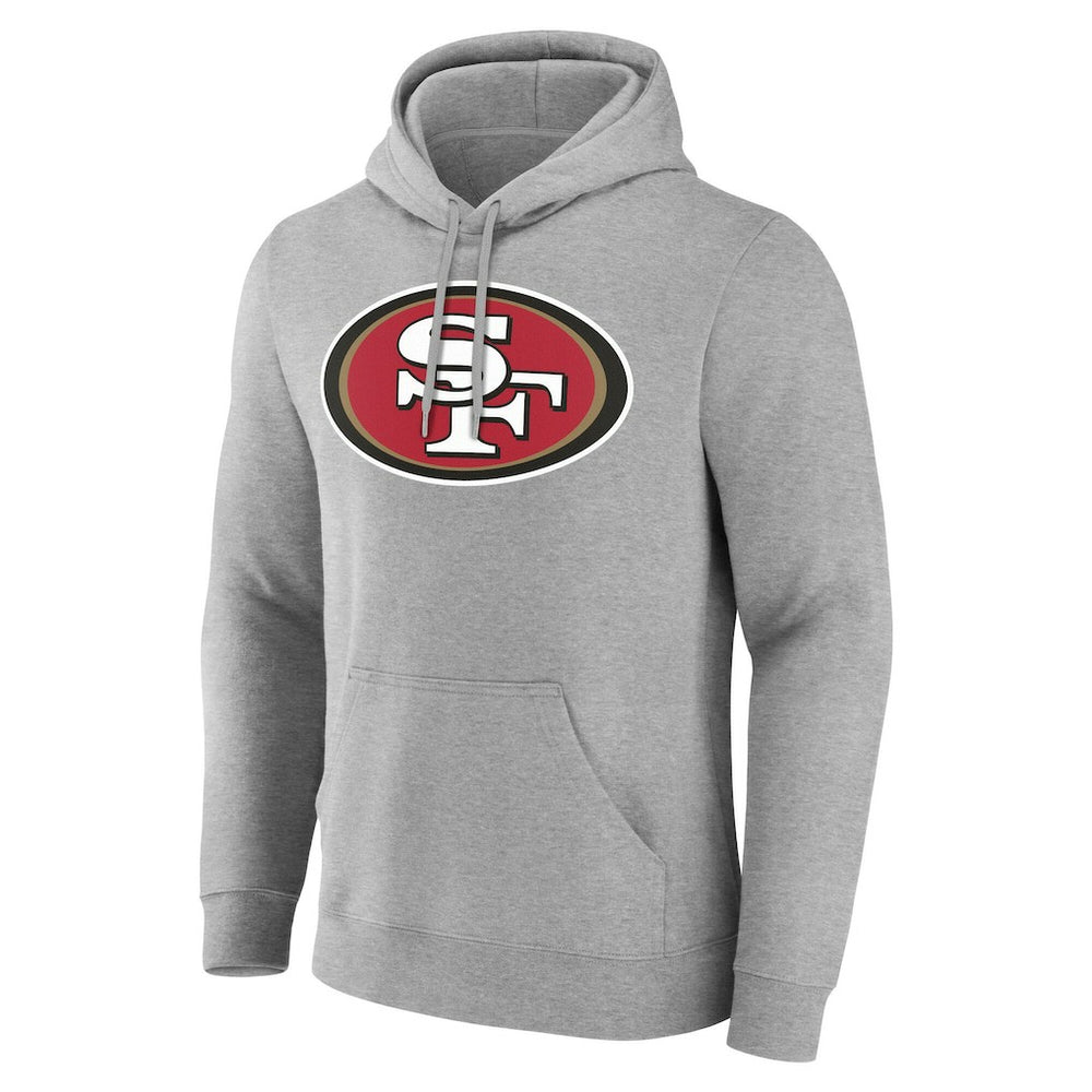San Francisco 49ers Team Authentic Personalized Name & Number Hoodie - Gray online