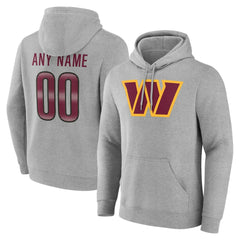Washington Commanders Team Authentic Personalized Name & Number Hoodie - Gray outlet