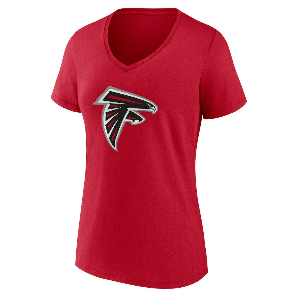 Atlanta Falcons Women's Team Authentic Personalized Name & Number V-Neck T-Shirt - Red cheap