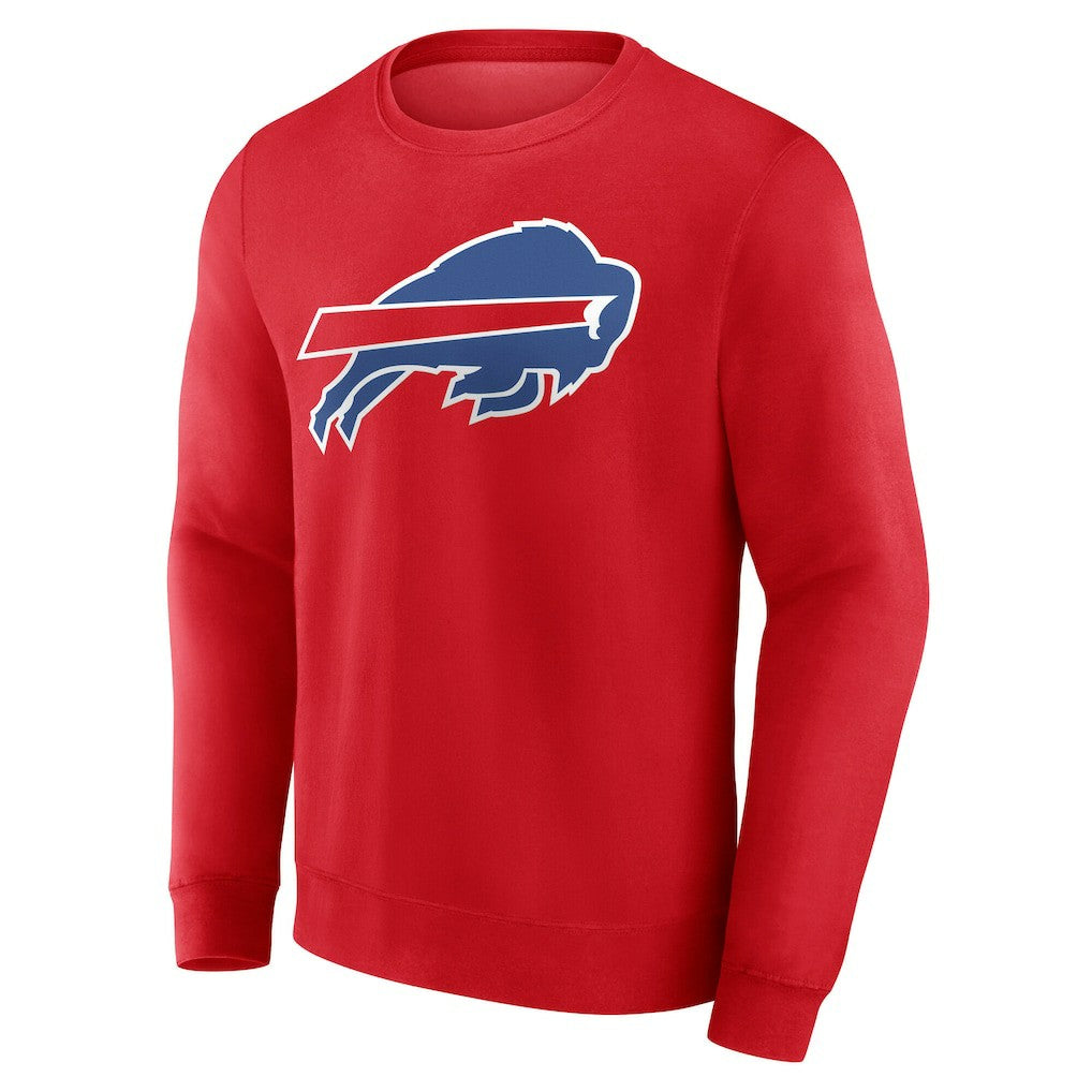 Buffalo Bills Team Authentic Personalized Name & Number Sweatshirt - Red discount