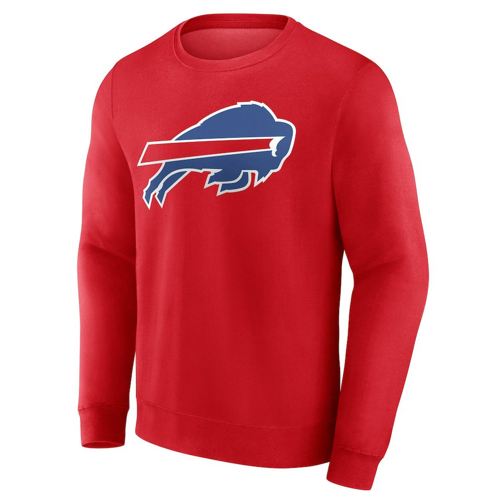 Buffalo Bills Team Authentic Personalized Name & Number Sweatshirt - Red discount