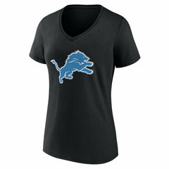 Detroit Lions Women's Team Authentic Personalized Name & Number V-Neck T-Shirt - Black on sale