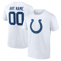 Indianapolis Colts Team Authentic Personalized Name & Number T-Shirt - White online