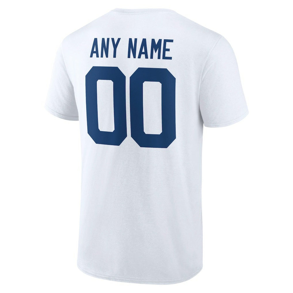 Indianapolis Colts Team Authentic Personalized Name & Number T-Shirt - White online