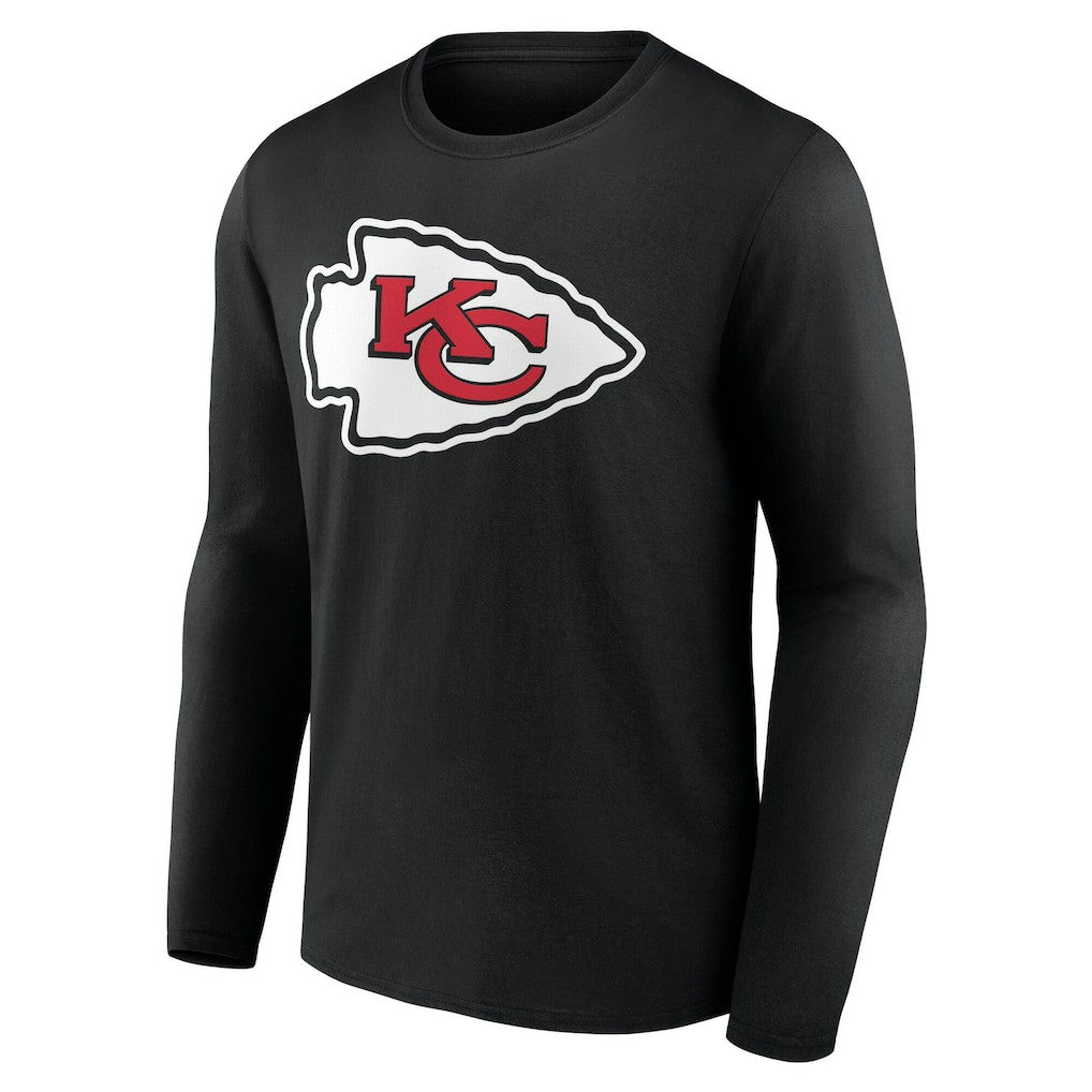Kansas City Chiefs Team Authentic Personalized Name & Number Long Sleeve T-Shirt - Black outlet