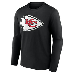 Kansas City Chiefs Team Authentic Personalized Name & Number Long Sleeve T-Shirt - Black outlet