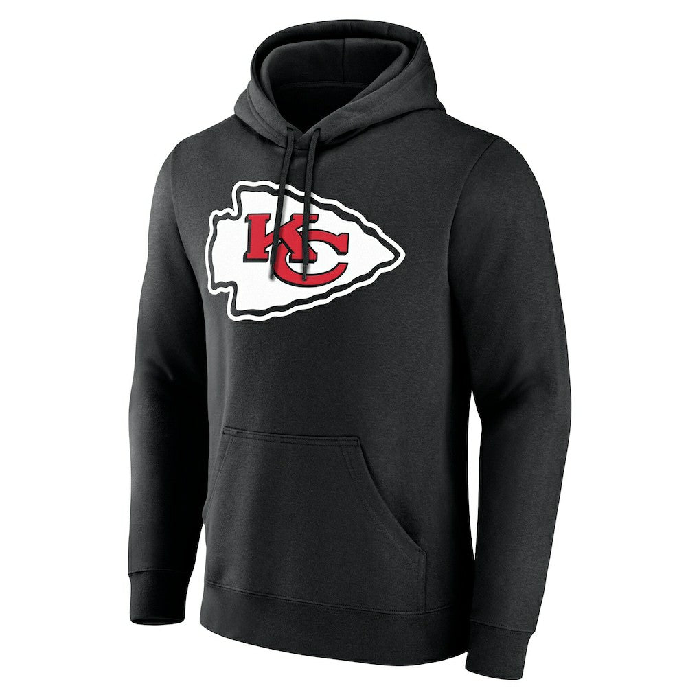 Kansas City Chiefs Team Authentic Personalized Name & Number Hoodie - Black for sale