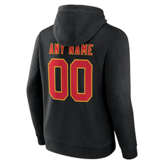 Kansas City Chiefs Team Authentic Personalized Name & Number Hoodie - Black for sale