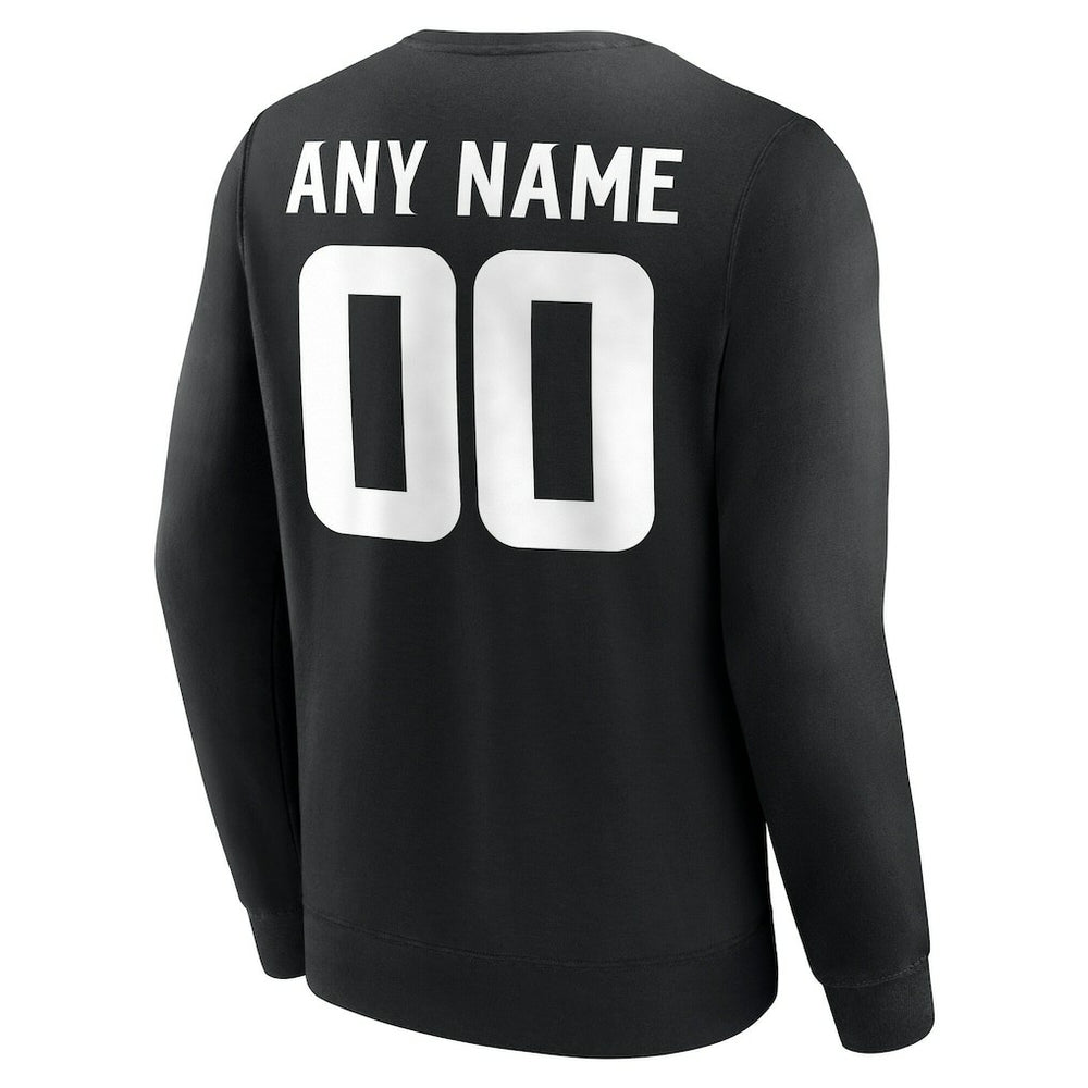 Minnesota Vikings Team Authentic Personalized Name & Number Sweatshirt - Black cheap