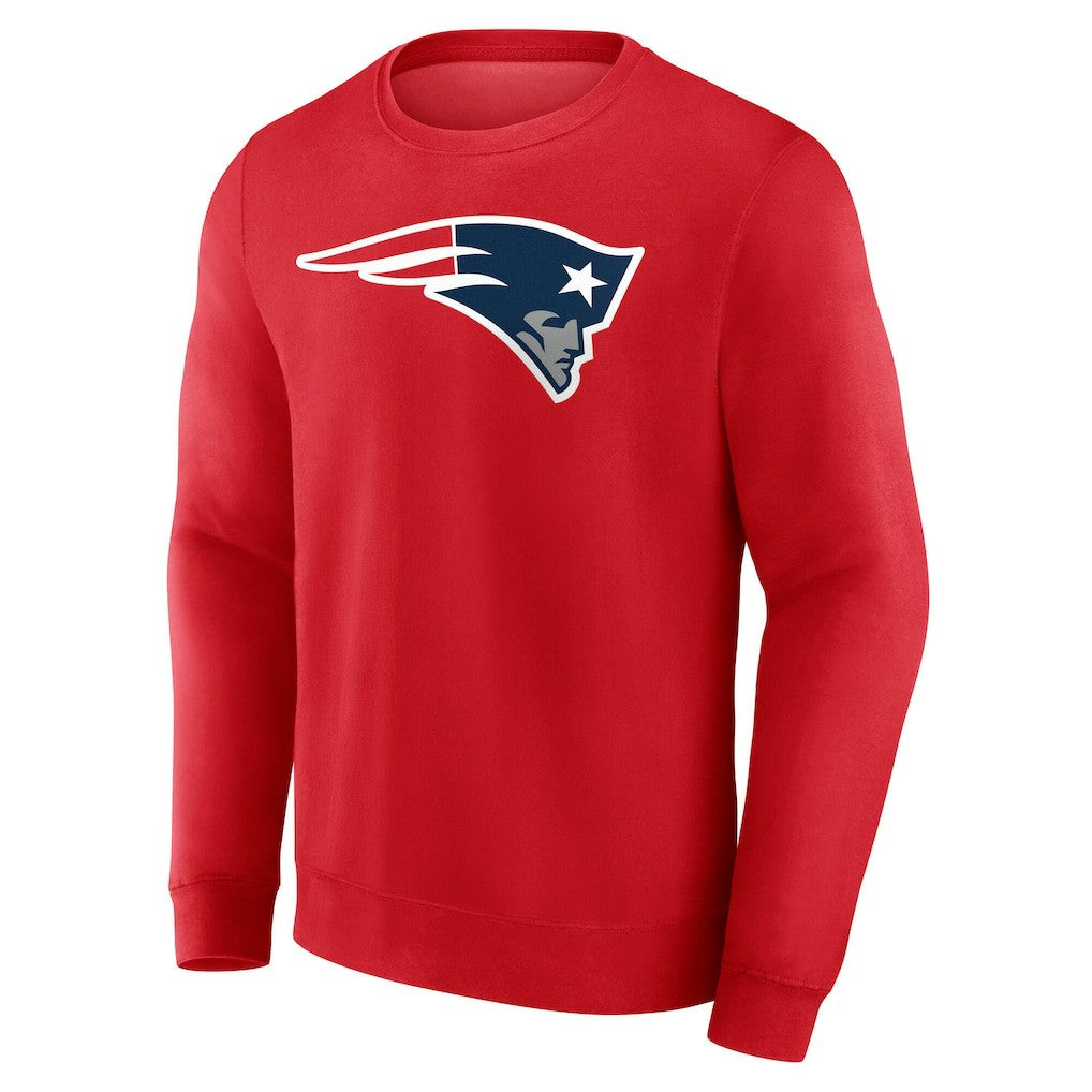 New England Patriots Team Authentic Personalized Name & Number Sweatshirt - Red outlet