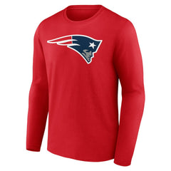 New England Patriots Team Authentic Personalized Name & Number Long Sleeve T-Shirt - Red online