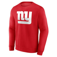 New York Giants Team Authentic Personalized Name & Number Sweatshirt - Red outlet