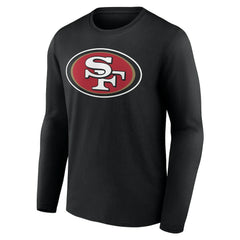 San Francisco 49ers Team Authentic Personalized Name & Number Long Sleeve T-Shirt - Black online