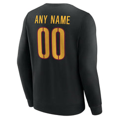 Washington Commanders Team Authentic Personalized Name & Number Sweatshirt - Black cheap
