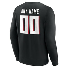 Atlanta Falcons Team Authentic Personalized Name & Number Sweatshirt - Black outlet