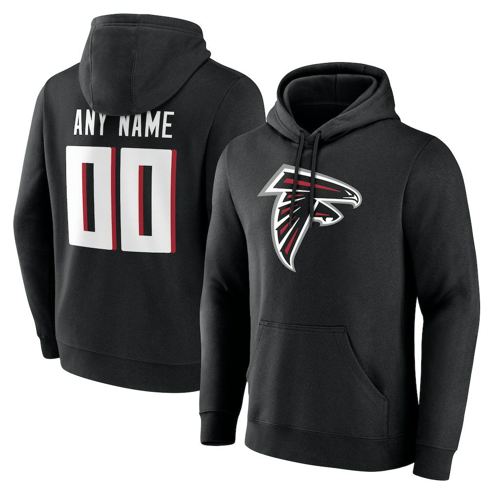 Atlanta Falcons Team Authentic Personalized Name & Number Hoodie - Black online