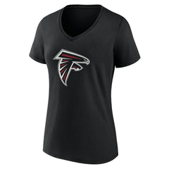 Atlanta Falcons Women's Team Authentic Personalized Name & Number V-Neck T-Shirt - Black on sale