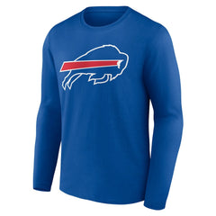 Buffalo Bills Team Authentic Personalized Name & Number Long Sleeve T-Shirt - Royal discount
