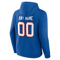Buffalo Bills Team Authentic Personalized Name & Number Hoodie - Royal cheap