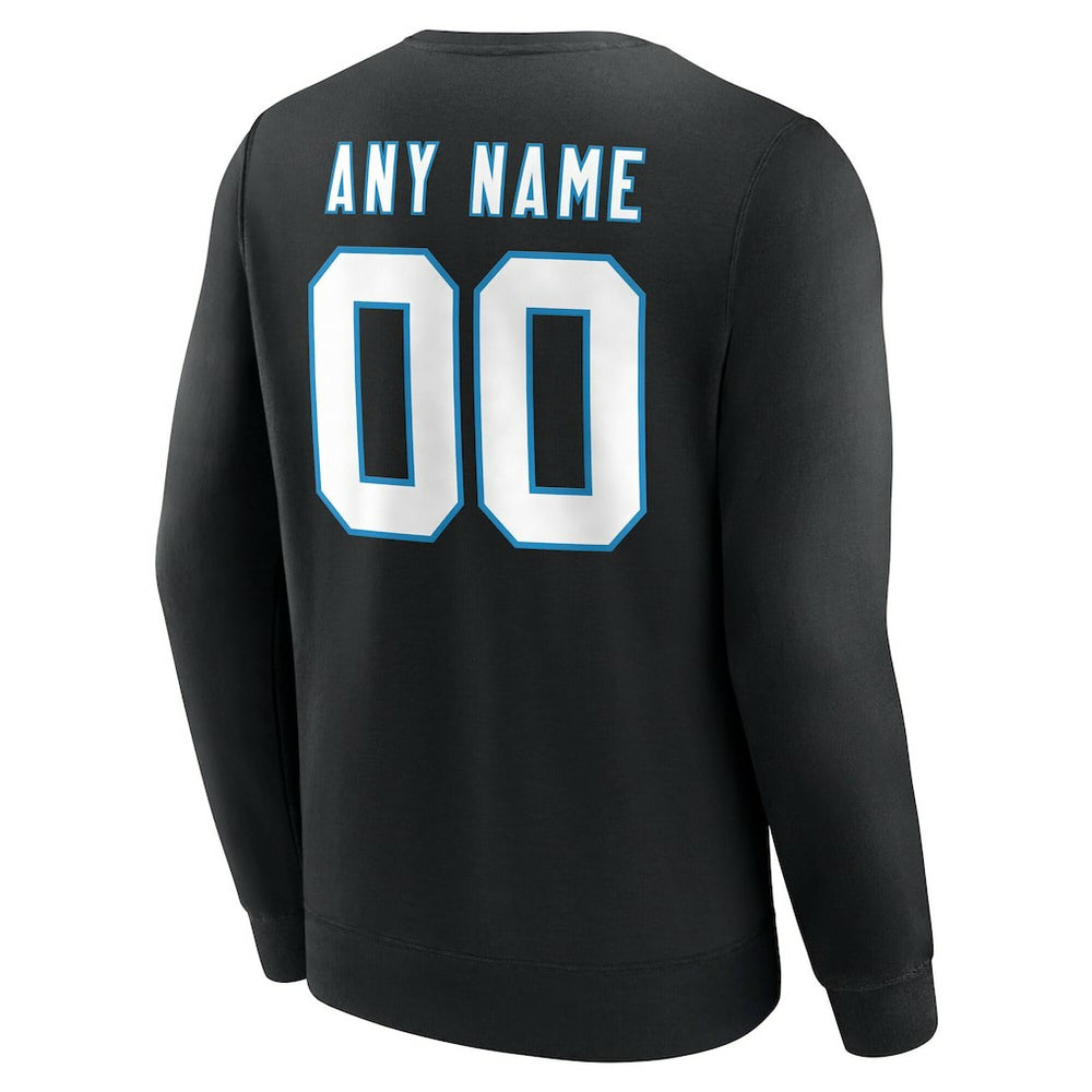 Carolina Panthers Team Authentic Personalized Name & Number Sweatshirt - Black online