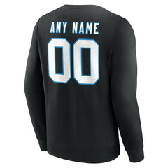 Carolina Panthers Team Authentic Personalized Name & Number Sweatshirt - Black online