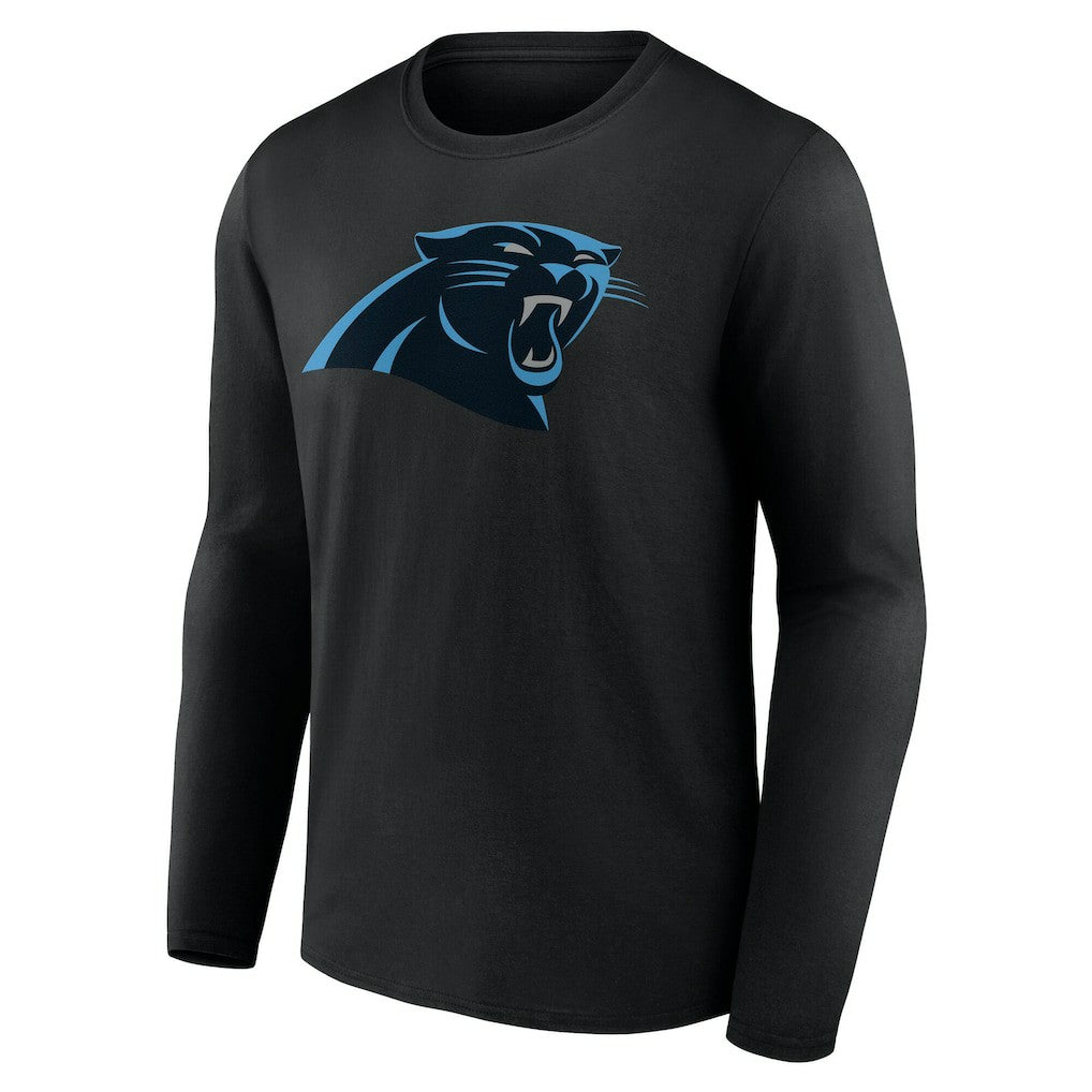 Carolina Panthers Team Authentic Personalized Name & Number Long Sleeve T-Shirt - Black discount