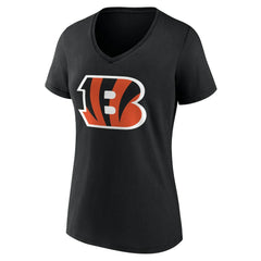 Cincinnati Bengals Women's Team Authentic Personalized Name & Number V-Neck T-Shirt - Black sale